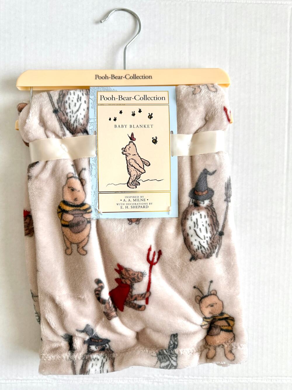 New Pooh Bear Collection Winnie The Pooh Halloween Fall Baby Blanket 30" x 40"